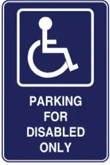 AS 7 — ACCESS - PARKING FOR DISABLED ONLY